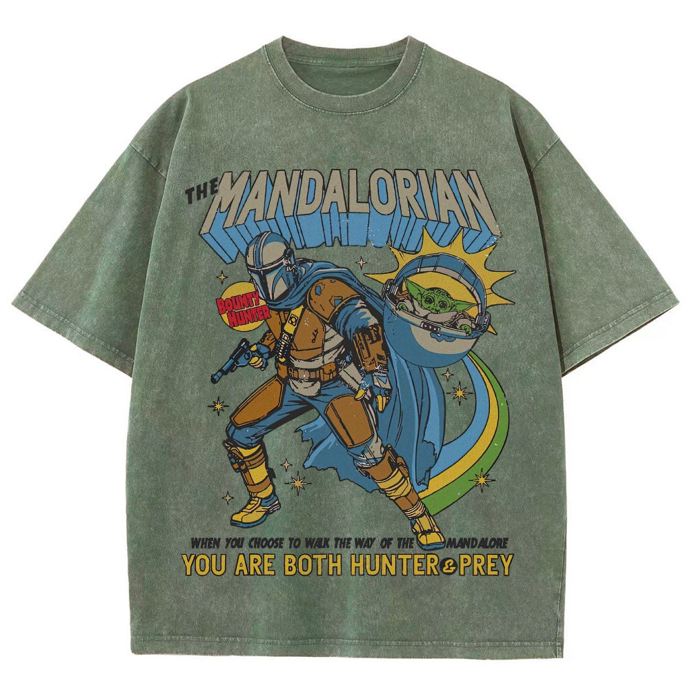 Way of Mandalore Hunter & Prey Graphic Washed T-Shirt