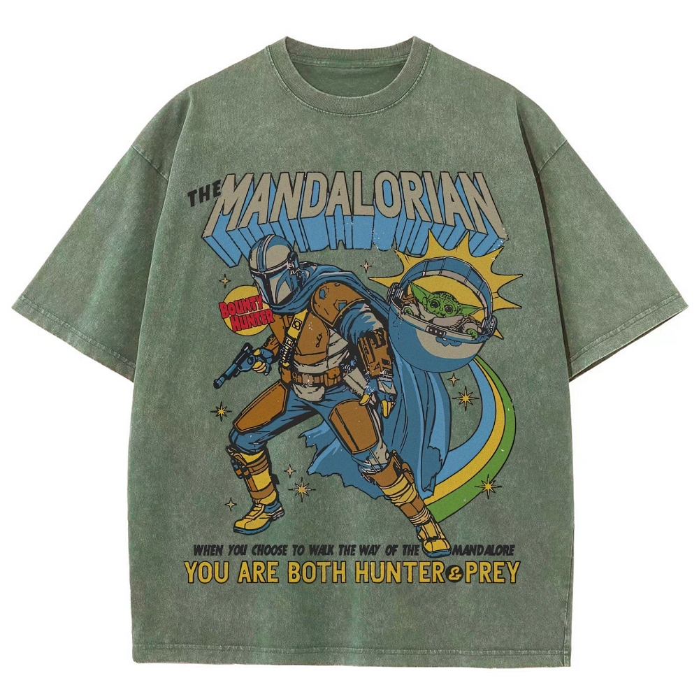 Way of Mandalore Hunter & Prey Graphic Washed T-Shirt