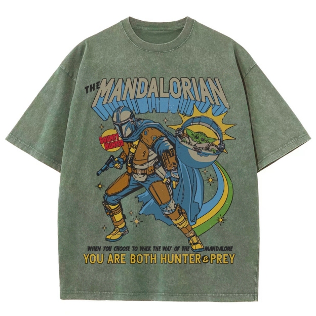 Way of Mandalore Hunter & Prey Graphic Washed T-Shirt