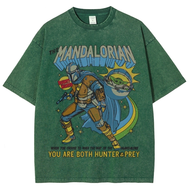 Way of Mandalore Hunter & Prey Graphic Washed T-Shirt