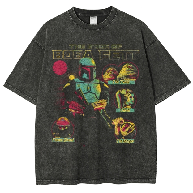 The Book of Boba Fett Character Graphic Washed T-Shirt