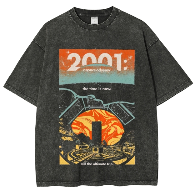 2001: The Ultimate Trip Space Graphic Washed T-Shirt