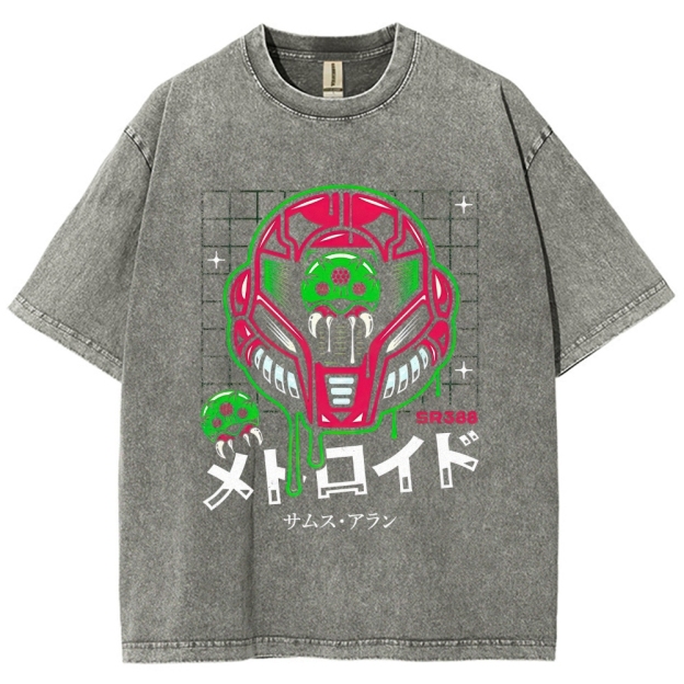SR388 Metroid Graphic Washed T-Shirt