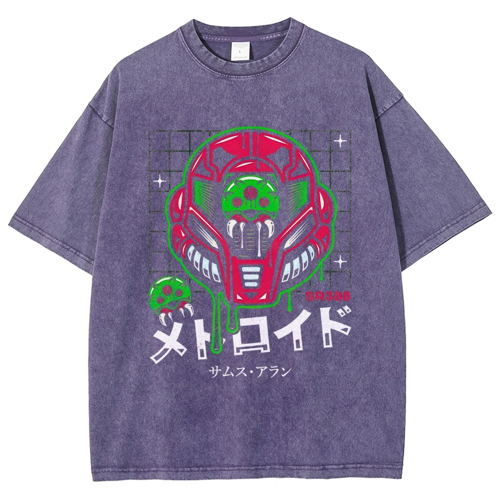 SR388 Metroid Graphic Washed T-Shirt