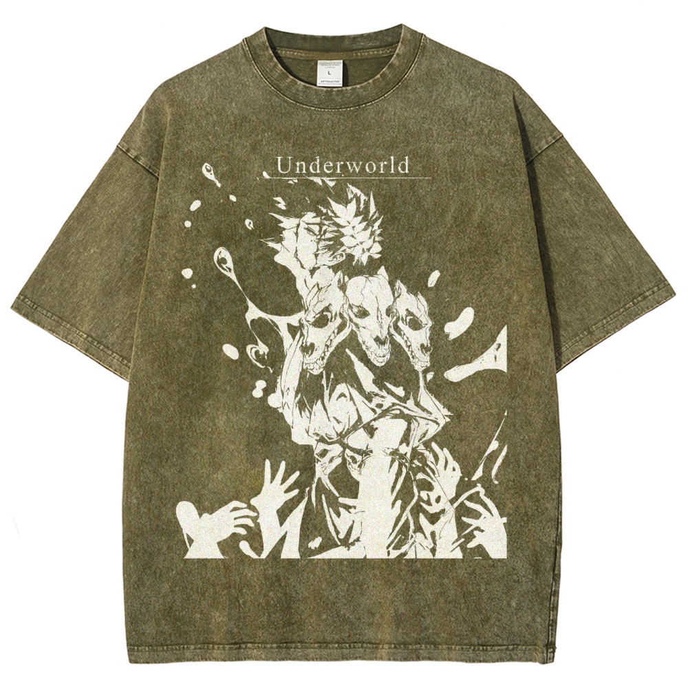 Underworld Maze Exploration Game Washed T-Shirt 