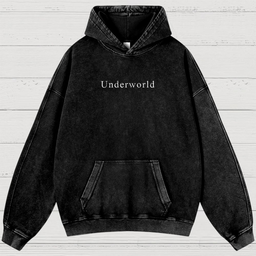Underworld Maze Exploration Game Washed Hoodies 