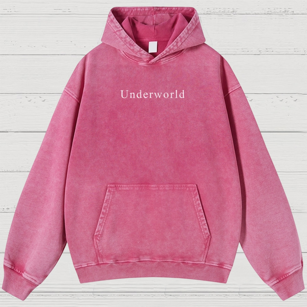 Underworld Maze Exploration Game Washed Hoodies 