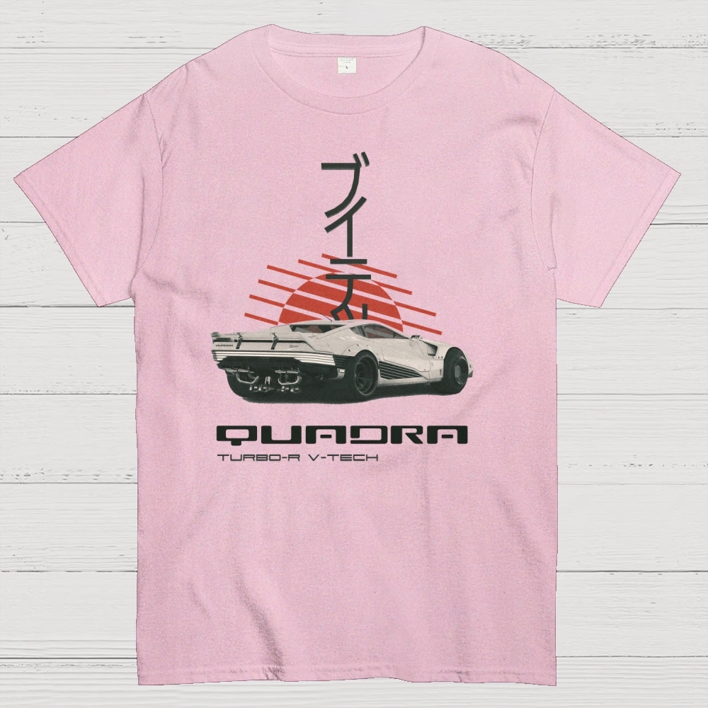 Turbo-R V-Tech Retro Car Graphic Cotton T-shirt