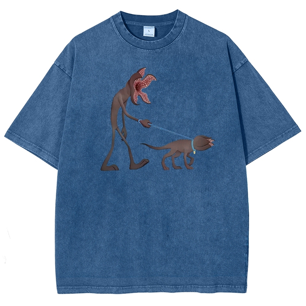 Long-Limbed Creature & Pet Graphic Washed T-Shirt