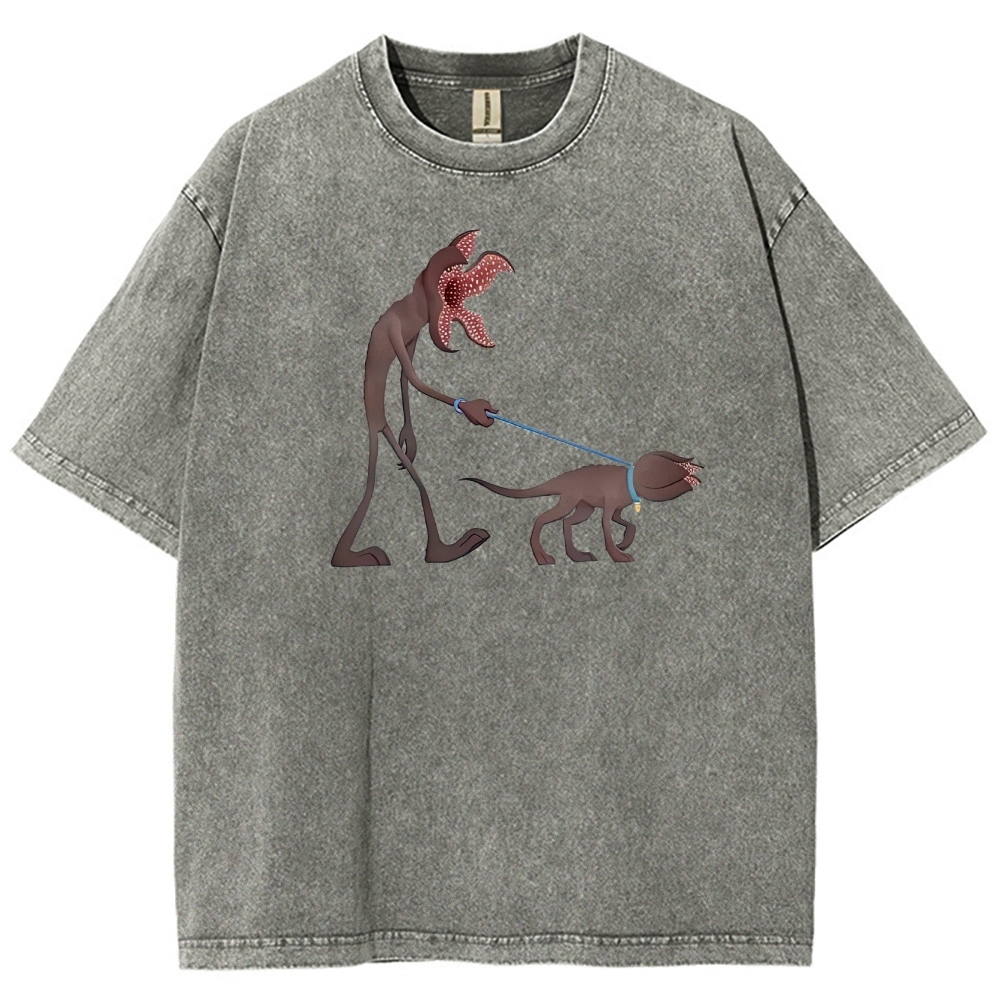 Long-Limbed Creature & Pet Graphic Washed T-Shirt
