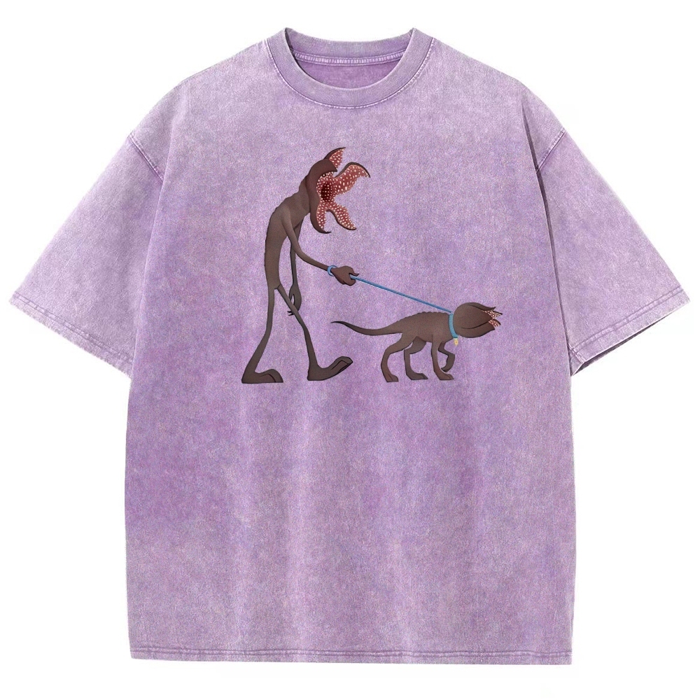 Long-Limbed Creature & Pet Graphic Washed T-Shirt