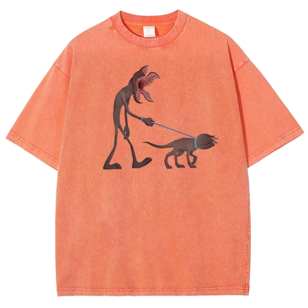 Long-Limbed Creature & Pet Graphic Washed T-Shirt
