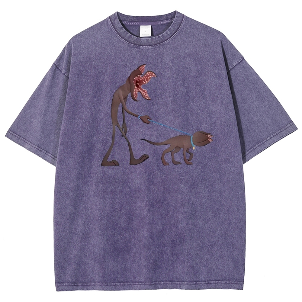 Long-Limbed Creature & Pet Graphic Washed T-Shirt