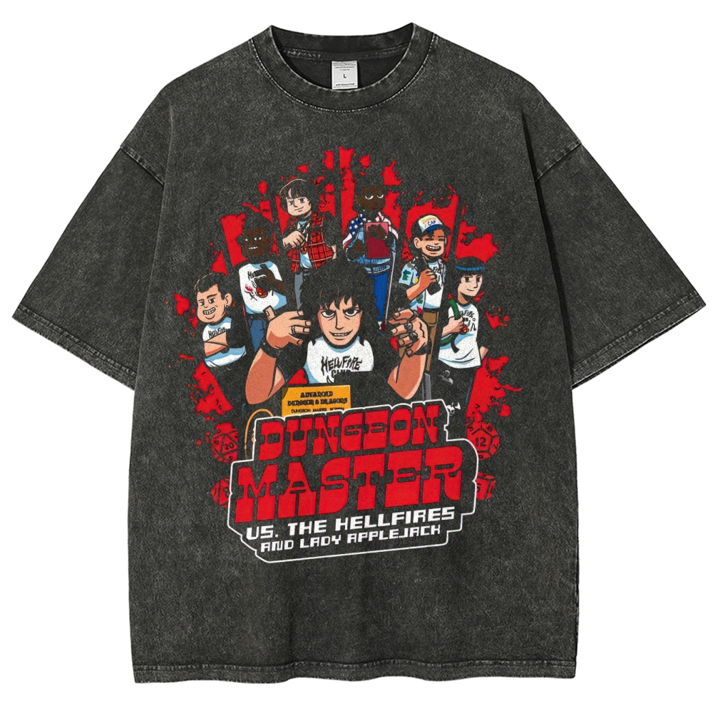 Dungeon Master & Group Graphic Washed T-Shirt