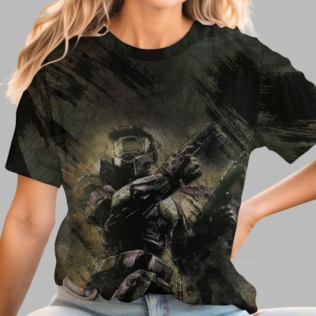 Digital Future Warrior Game Casual T-shirt