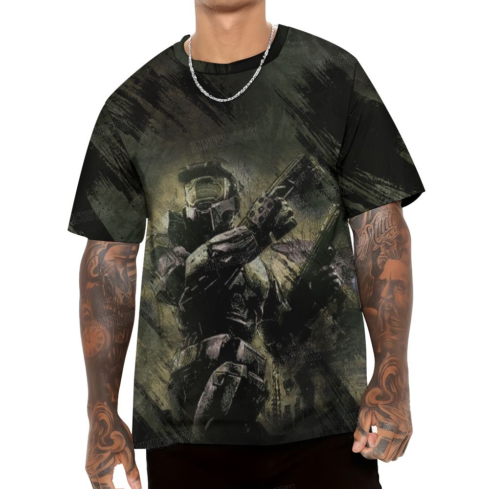 Digital Future Warrior Game Casual T-shirt