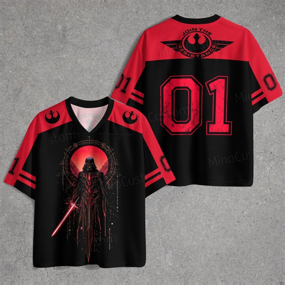 Red & Black Warrior Jersey Shirts