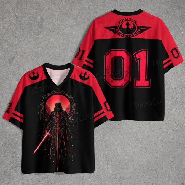 Red & Black Warrior Jersey Shirts