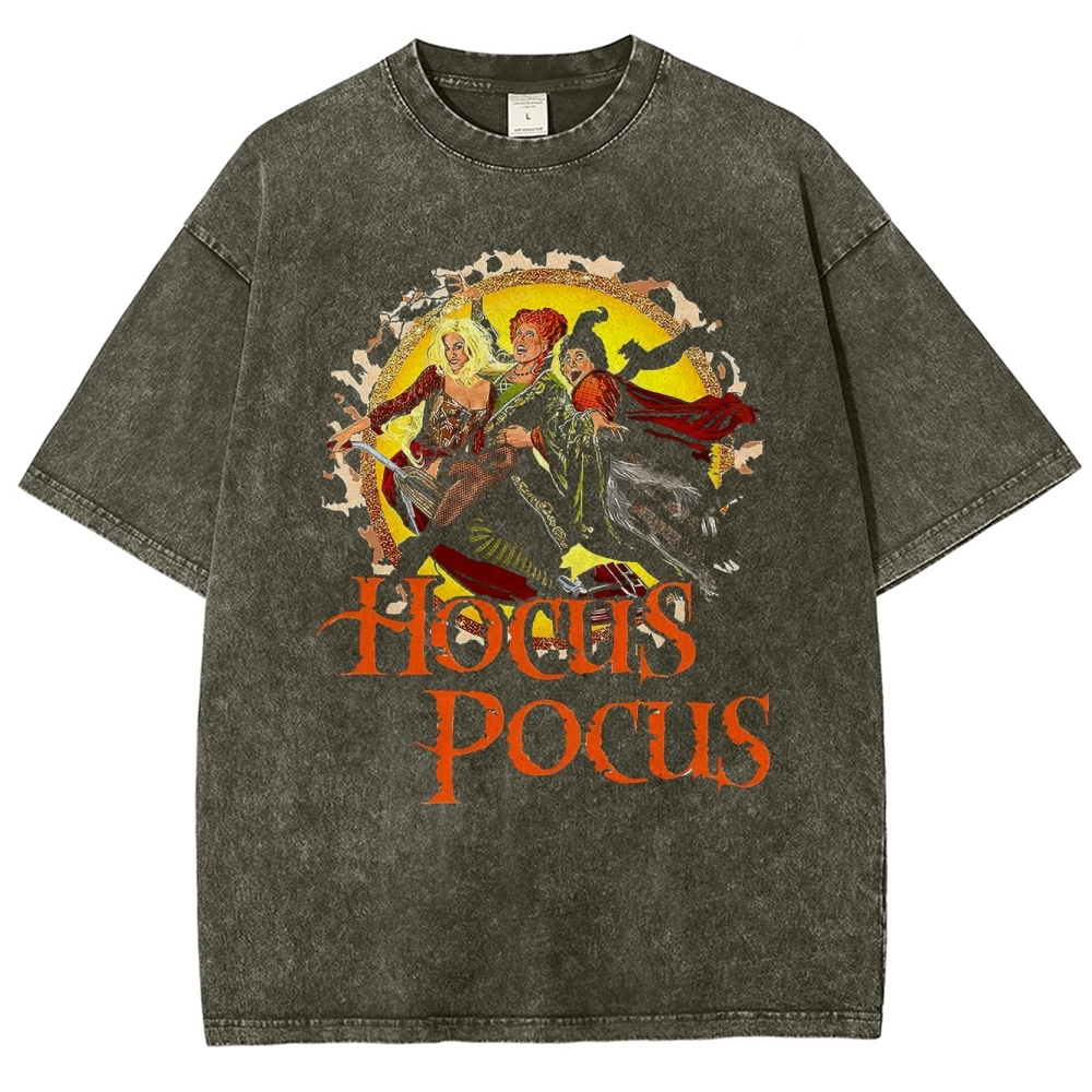 Vintage Witch Trio Graphic Washed T-Shirt