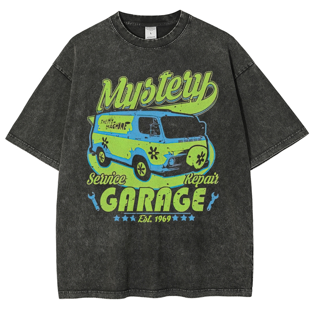 Mystery Garage Van Graphic Washed T-Shirt