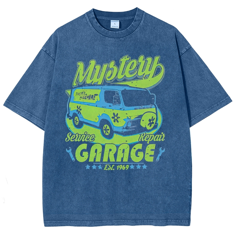 Mystery Garage Van Graphic Washed T-Shirt