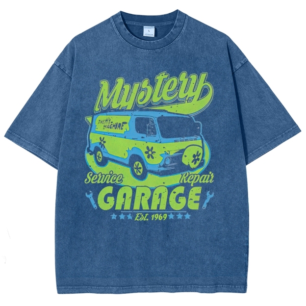 Mystery Garage Van Graphic Washed T-Shirt
