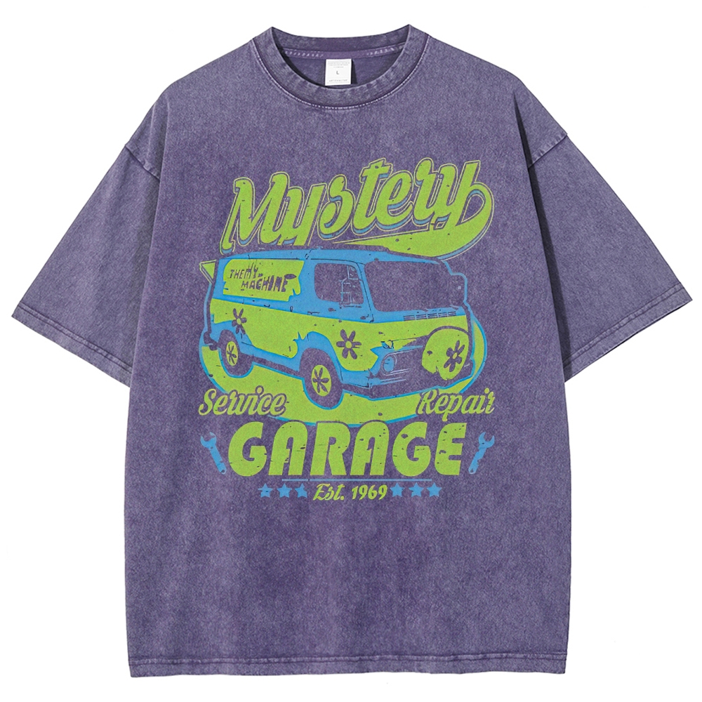 Mystery Garage Van Graphic Washed T-Shirt