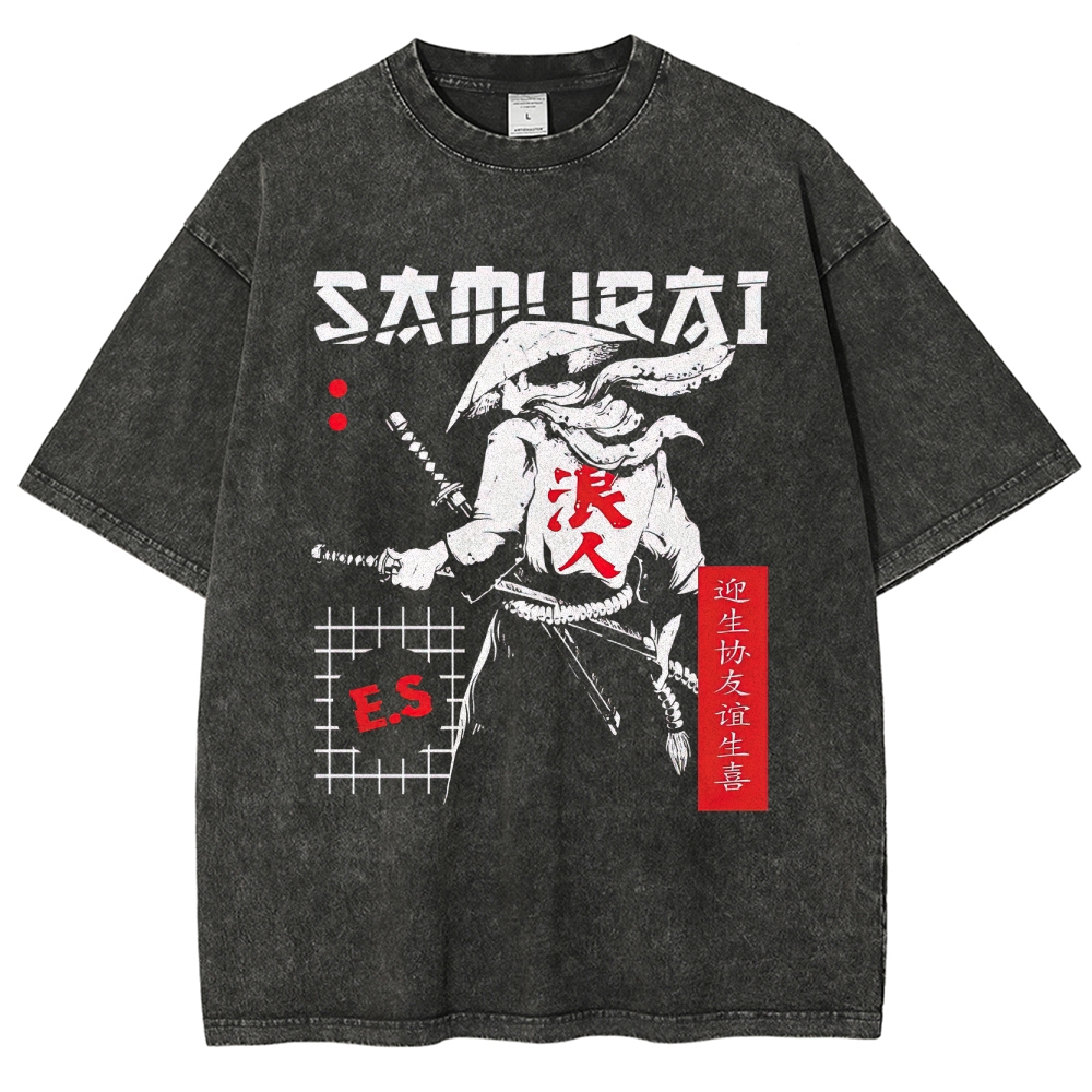 Ronin Samurai Graphic Washed T-Shirt