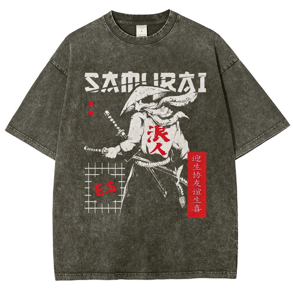 Ronin Samurai Graphic Washed T-Shirt