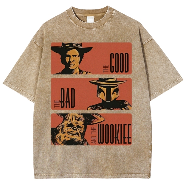 Retro Sci-Fi Trio Washed T-Shirt 