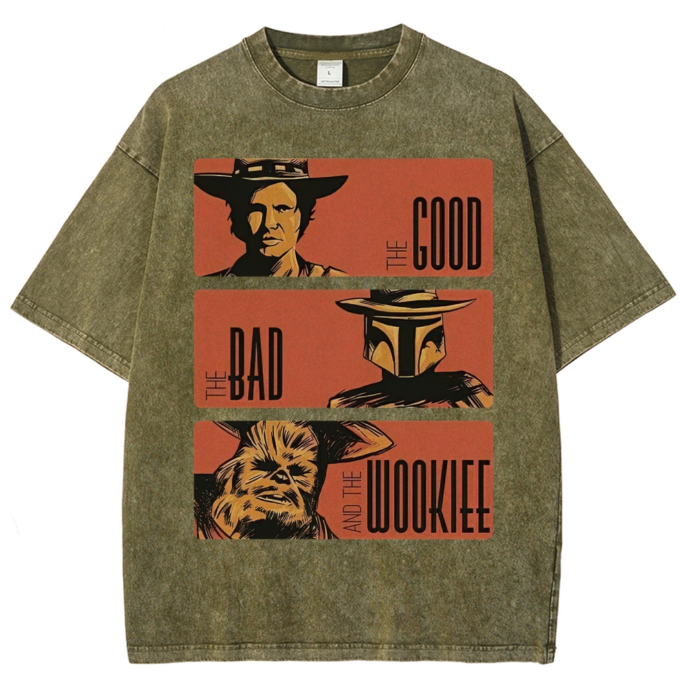 Retro Sci-Fi Trio Washed T-Shirt 