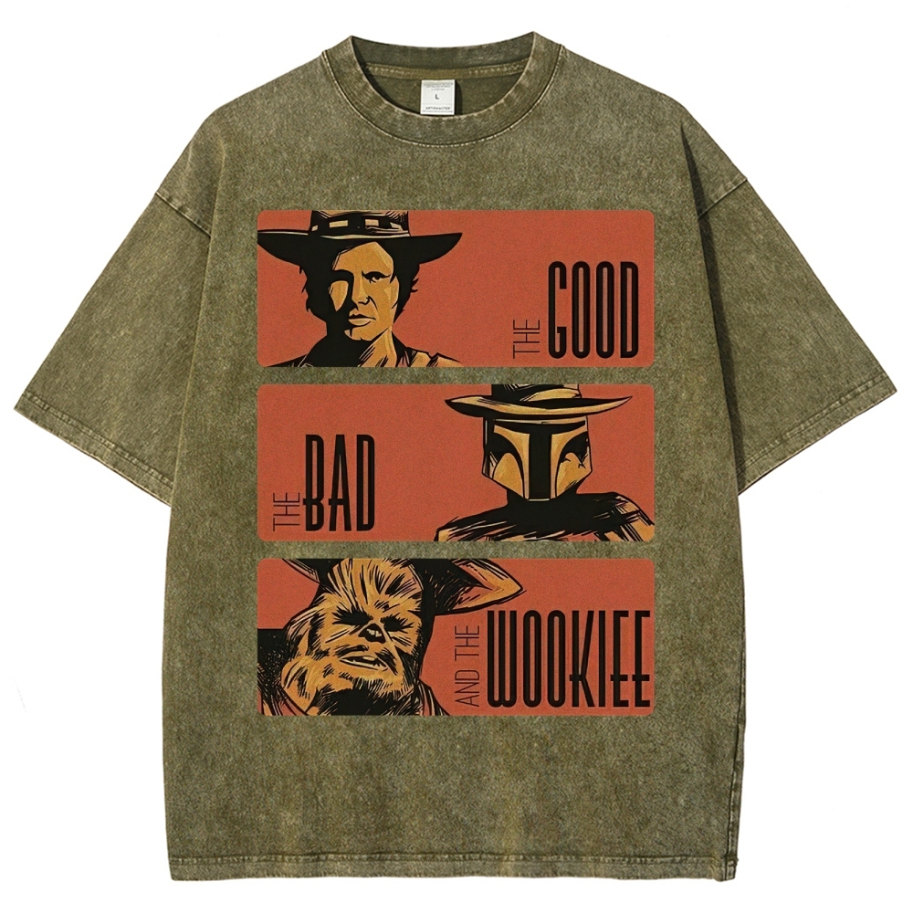 Retro Sci-Fi Trio Washed T-Shirt 