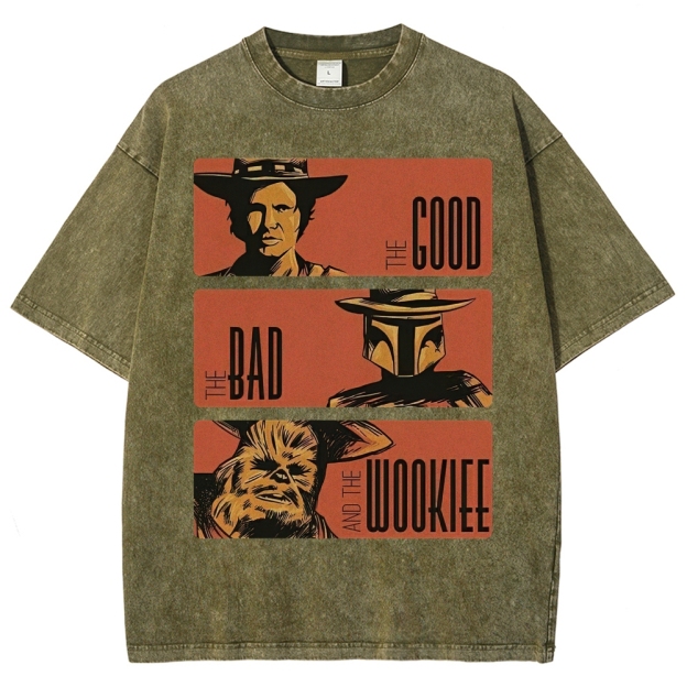 Retro Sci-Fi Trio Washed T-Shirt 