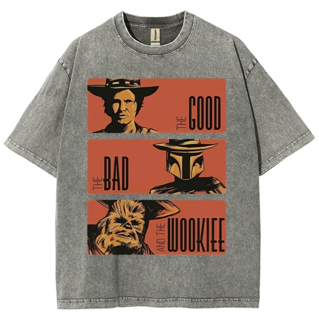 Retro Sci-Fi Trio Washed T-Shirt 