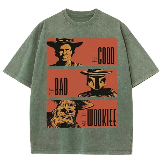 Retro Sci-Fi Trio Washed T-Shirt 