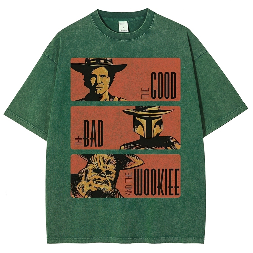 Retro Sci-Fi Trio Washed T-Shirt 