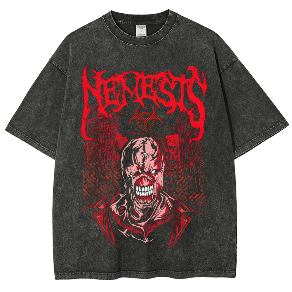 Nemesis Biohazard Graphic Washed T-Shirt