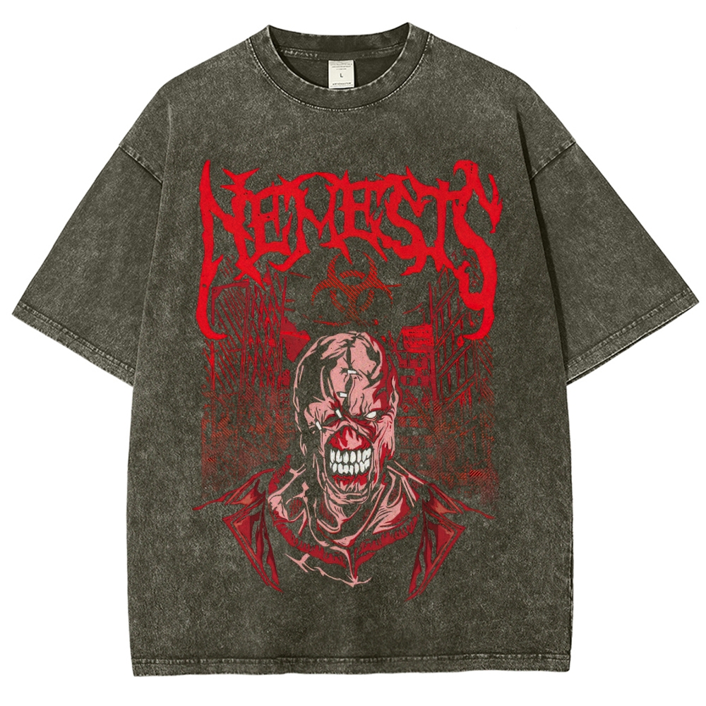 Nemesis Biohazard Graphic Washed T-Shirt