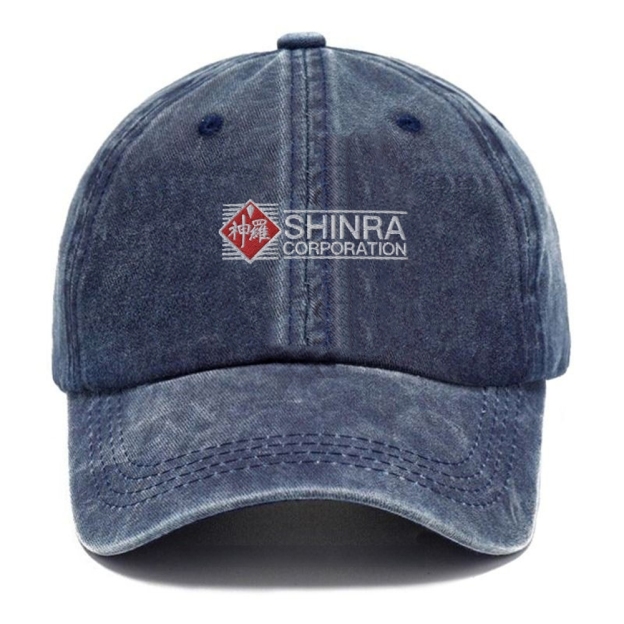 Shinra Corporation Logo Embroidery Washed Cap 