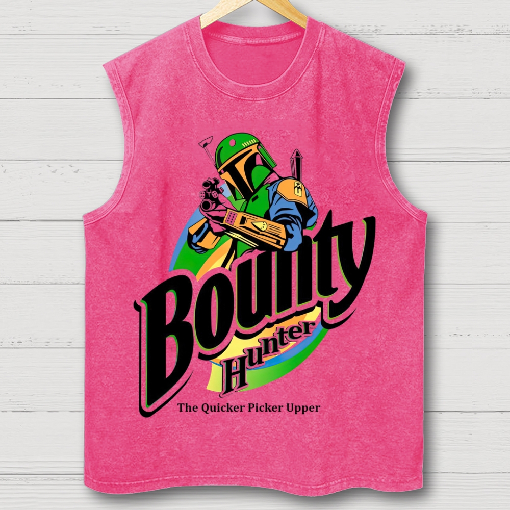 Bounty Hunter Retro Graphic Washed Tank Top