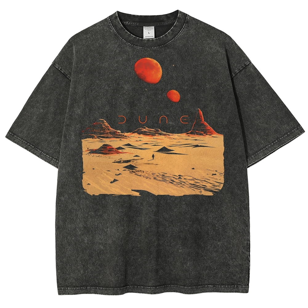 Desert Landscape Graphic Washed T-Shirt