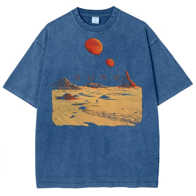 Desert Landscape Graphic Washed T-Shirt