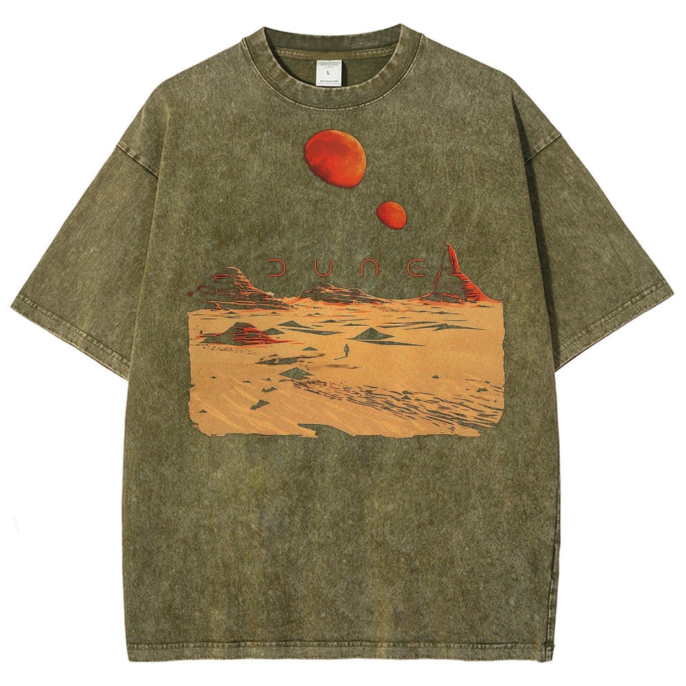 Desert Landscape Graphic Washed T-Shirt