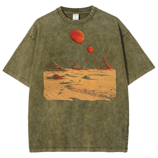 Desert Landscape Graphic Washed T-Shirt