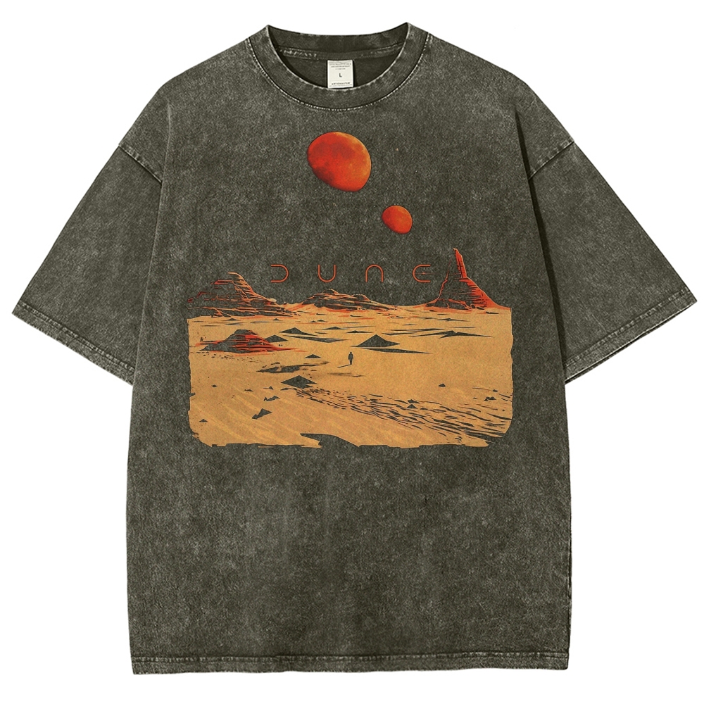 Desert Landscape Graphic Washed T-Shirt