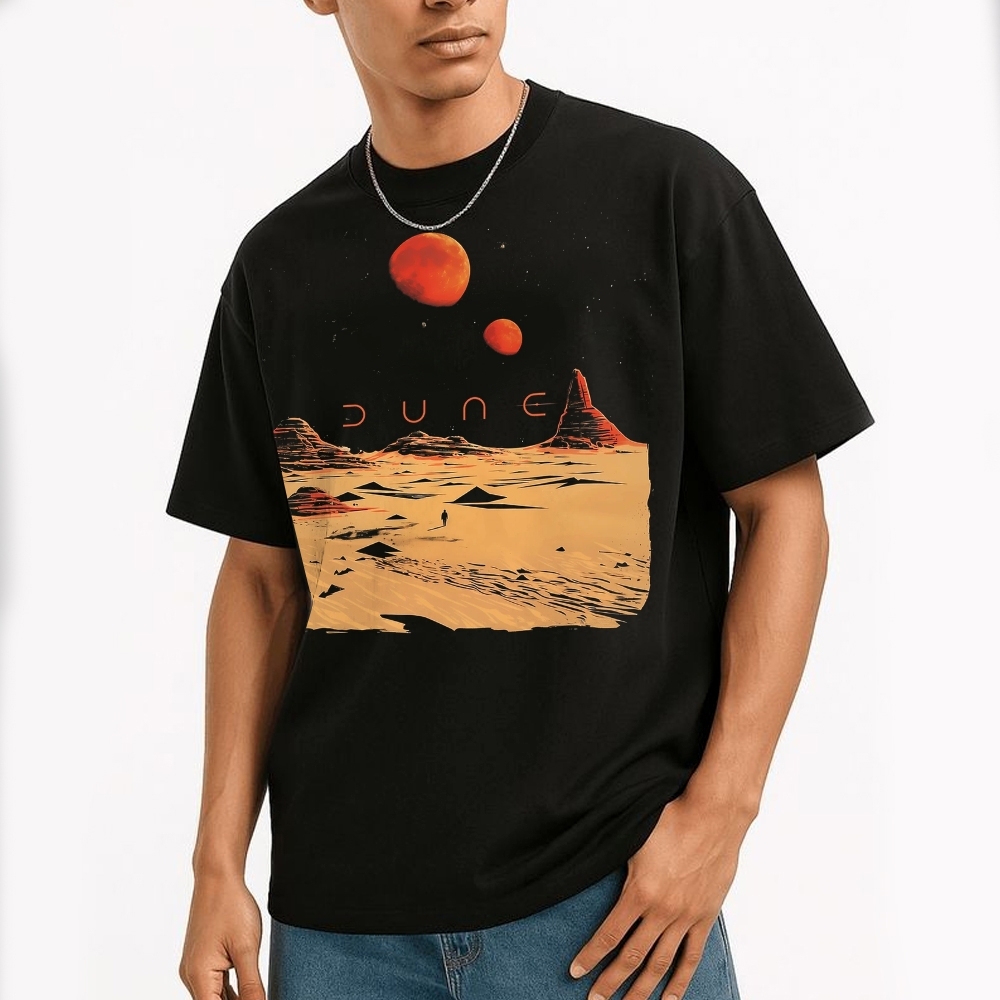 Desert Landscape Graphic Cotton T-shirt