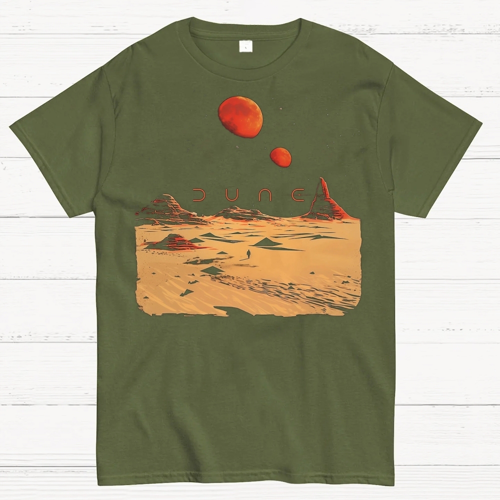 Desert Landscape Graphic Cotton T-shirt