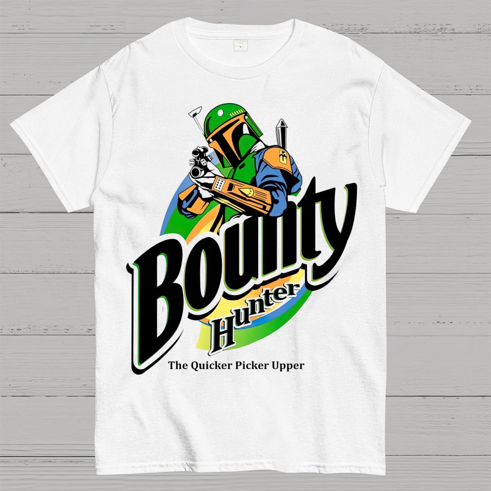Bounty Hunter Retro Graphic Cotton T-shirt
