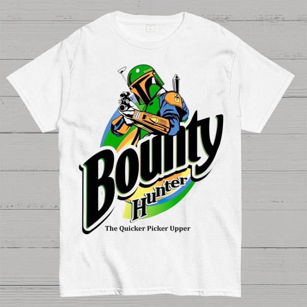 Bounty Hunter Retro Graphic Cotton T-shirt