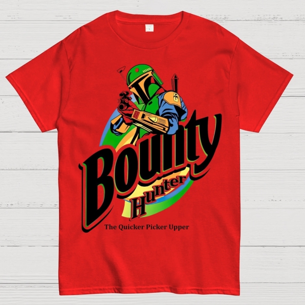 Bounty Hunter Retro Graphic Cotton T-shirt